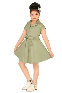 Ziora Girls Above Knee Frock and Dress With beautiful stunning design (MULTICOLOUR, Half Sleeve)-thumb2