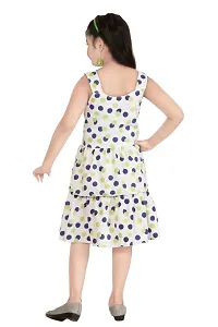 Girls Polka Dot printed pure cotton fit  flare dress-thumb3