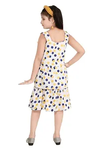 Girls Polka Dot printed pure cotton fit  flare dress-thumb2