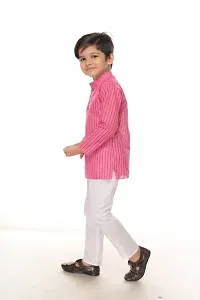 Boys Mandarin collar pure cotton kurta with pyjamas-thumb2