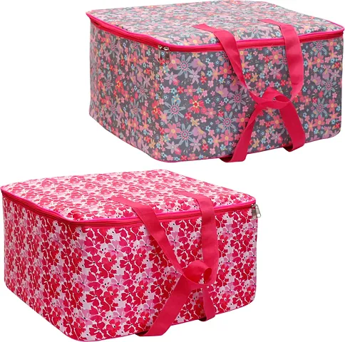 Non Women Single Saree Cover Storage Bag Organizer Pack Of 2