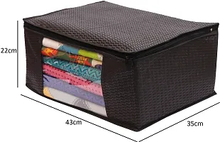 Non Women Single Saree Cover Storage Bag Organizer Pack Of 12-thumb2