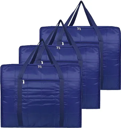 Stylish Polyester Cloth Cover Storage Bag - Pack of 3