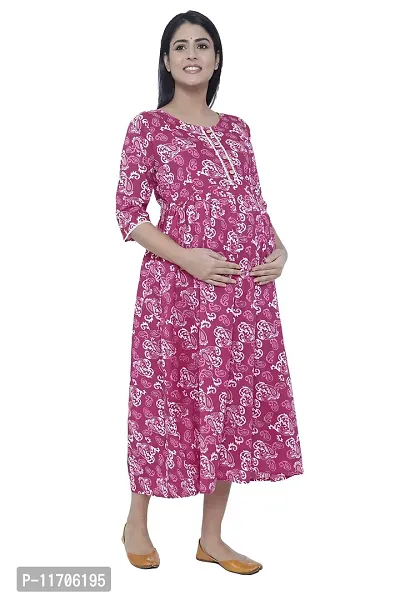 Buy ANKIT International Women Floral Printed Cotton Nighty Ankle Length Baby  Feeding/Maternity Nighty/Nightgown/Maxi/Night Dress Online In India At  Discounted Prices