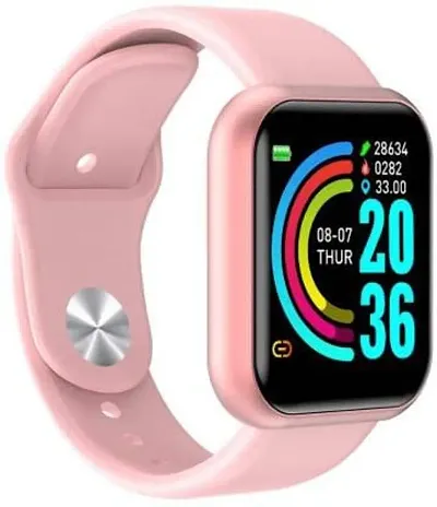 D20 Bluetooth Smart Touchscreen Smart Watch pink colour-thumb0