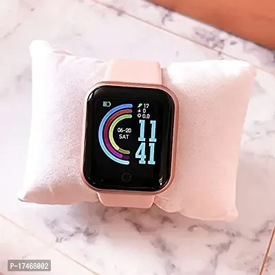 D20 Bluetooth Smart Touchscreen Smart Watch pink colour-thumb2