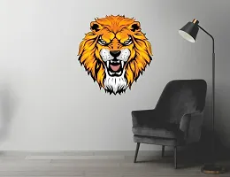 Classic Polymer  lion Face Wall Sticker-thumb2