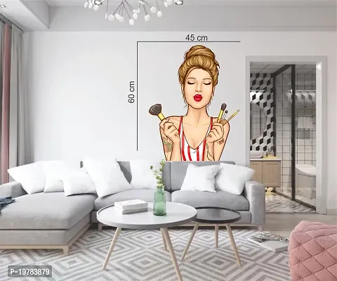 Classic Polymer Salon Girl Wall Sticker-thumb2