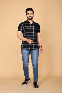 Stylish Black Polycotton Casual Shirts For Men-thumb4