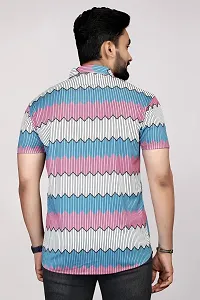 Stylish Multicoloured Polyester Casual Shirts For Men-thumb1