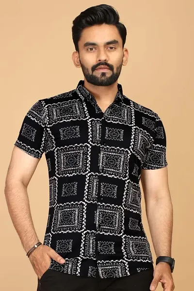 New Launched Polyester Blend Short Sleeves Casual Shirt 