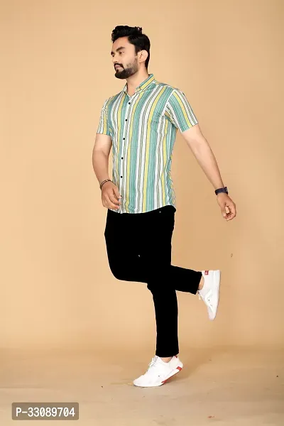 Stylish Multicoloured Polyester Casual Shirts For Men-thumb3