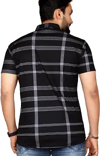 Stylish Black Polycotton Casual Shirts For Men-thumb1