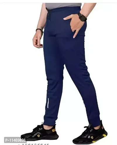 Multicoloured Polyester Joggers For Men-thumb0