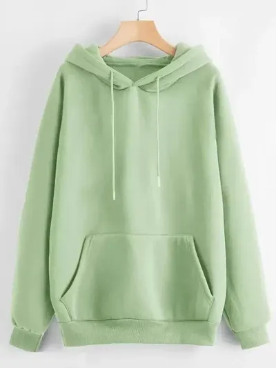 Classic Fleece Solid Hoodie Sweatshirts for Women