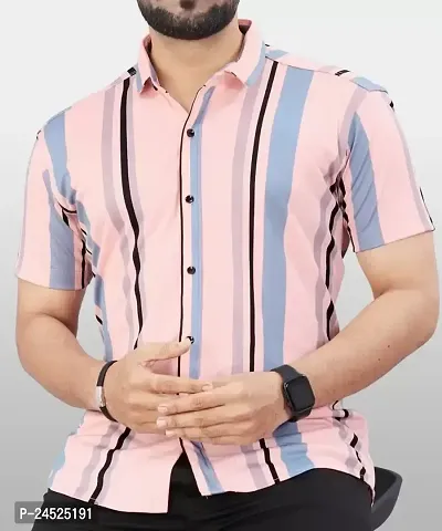Men Regular Fit Printed Spread Collar Casual Shirt-thumb0