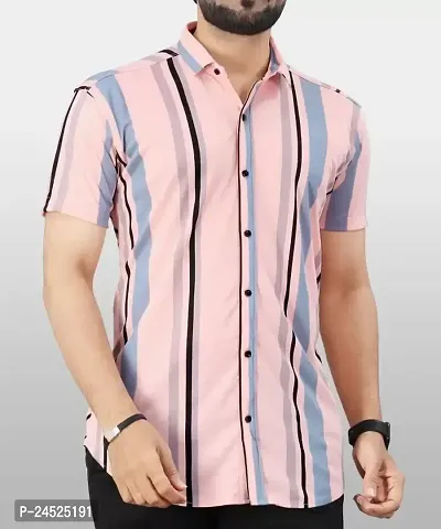 Men Regular Fit Printed Spread Collar Casual Shirt-thumb4