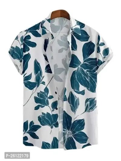 men half sleeve floralprint shirt