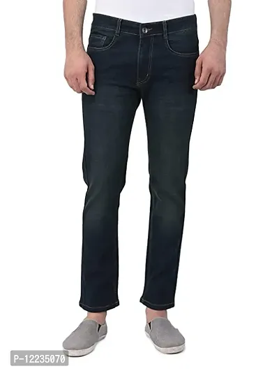 Stylish Denim Black Solid Jeans For Men