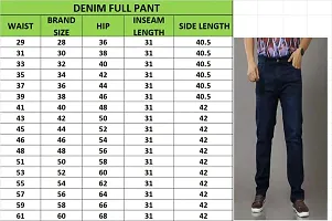 Stylish Denim Black Solid Jeans For Men-thumb1