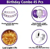 ZYRIC Purple Balloons Decoration Happy Birthday Decoration Kits-thumb1