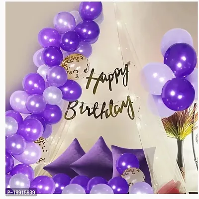 ZYRIC Unique Purple Balloons Happy Birthday Decoration Kits-thumb0