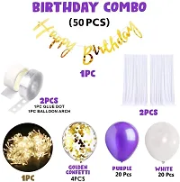 ZYRIC Unique Purple Balloons Happy Birthday Decoration Kits-thumb1