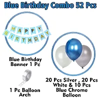 ZYRIC Happy Birthday with Blue Balloons Decoration items-thumb1