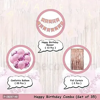 Happy Birthday Pink Balloons Decoration Kits-thumb2