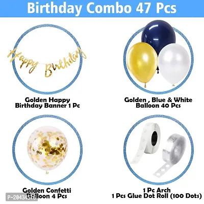 ZYRIC Happy Birthday Blue Balloons Decoration Kits-thumb2