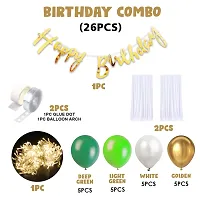 ZYRIC Happy Birthday Green Balloons Decoration Kits-thumb1