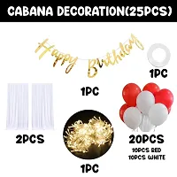 ZYRIC Happy Birthday Balloons Decoration Kits With Red and White Balloons-thumb1