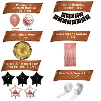 ZYRIC Happy Birthday Rose Gold Balloons Decoration Kits.-thumb1