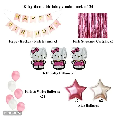 Hello kitty Happy Birthday Decoration kits-thumb2