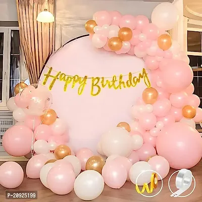 Happy Birthday Pink Balloons Decoration Kits-thumb0