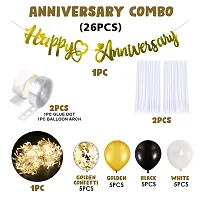 ZYRIC Happy Anniversary Decoration kits For Couples (pack of 26pcs)-thumb1