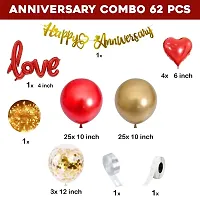 ZYRIC Happy Anniversary Decoration kits For Couples (pack of 62pcs)-thumb2