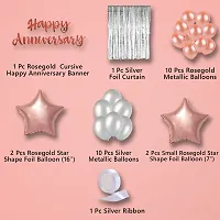 ZYRIC Happy Anniversary Decoration kits with Star Balloon For Couples (pack of 27pcs)-thumb2