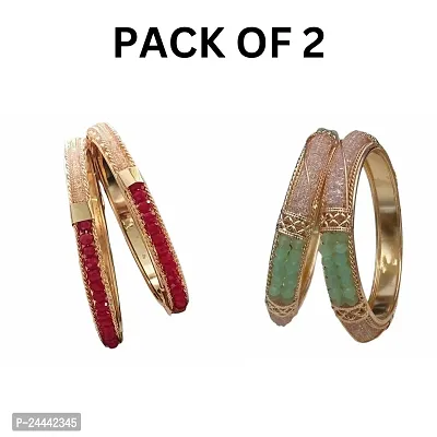 Exquisite Women Bangles for Every Occasion Pack of 2-thumb0