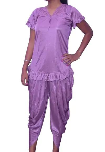 Beautiful Fasionable Woman Night Suit Dhoti Kurta Set