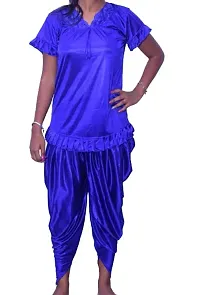 Beautiful Fasionable Woman Night Suit Dhoti Kurta Set-thumb1