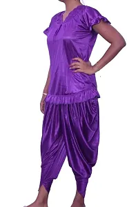 Beautiful Fasionable Woman Night Suit Dhoti Kurta Set-thumb2