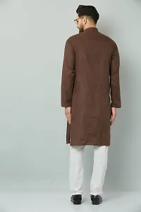 Stylish Fancy Cotton Blend Kurta And Payjama Set For Men-thumb1