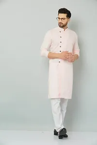 Stylish Fancy Cotton Blend Kurta And Payjama Set For Men-thumb2