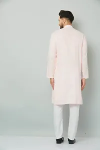 Stylish Fancy Cotton Blend Kurta And Payjama Set For Men-thumb1