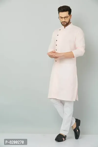 Stylish Fancy Cotton Blend Kurta And Payjama Set For Men-thumb5