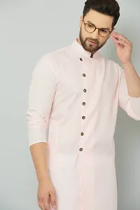 Stylish Fancy Cotton Blend Kurta And Payjama Set For Men-thumb3