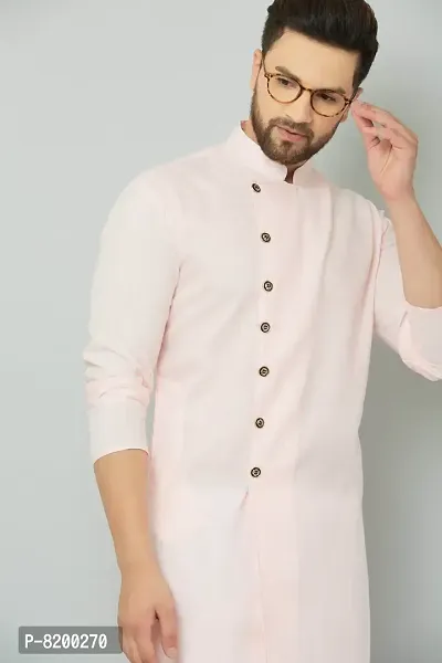 Stylish Fancy Cotton Blend Kurta And Payjama Set For Men-thumb4