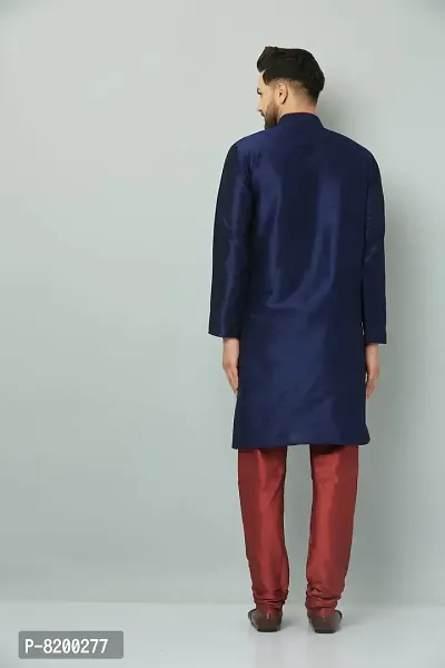 Stylish Fancy Silk Kurta And Payjama Set For Men-thumb3