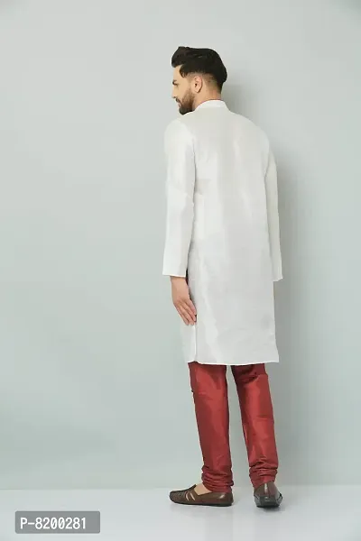 Stylish Fancy Silk Kurta And Payjama Set For Men-thumb3